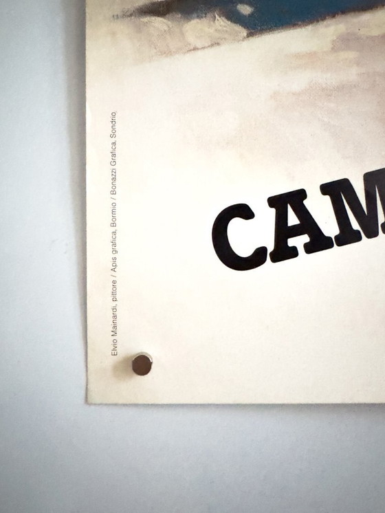 Image 1 of Campionati del Mondo di Sci Alpino Valtellina '85 – 1984 – Cartel original de Elvio Mainardi – 87 × 63 cm