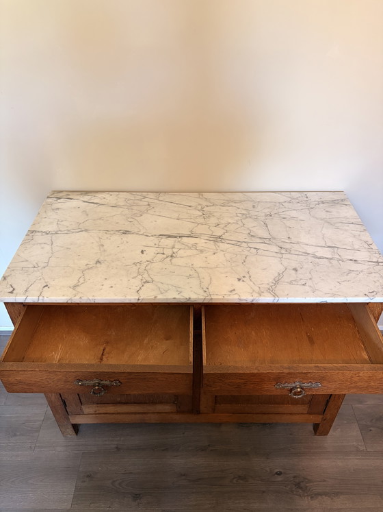 Image 1 of Vintage marble chest of drawers