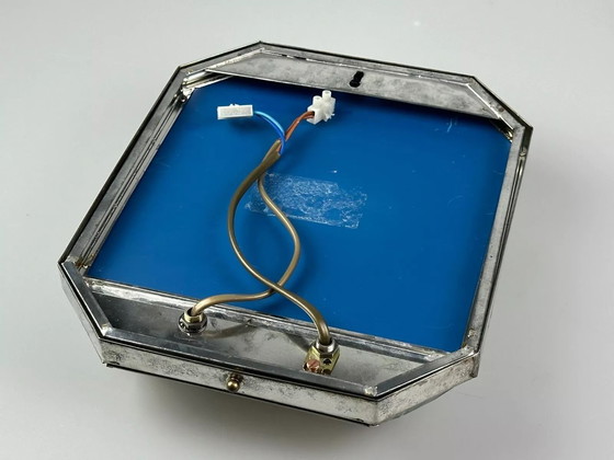 Image 1 of 60's 70's Applique murale verre & métal Vintage Space Age Design