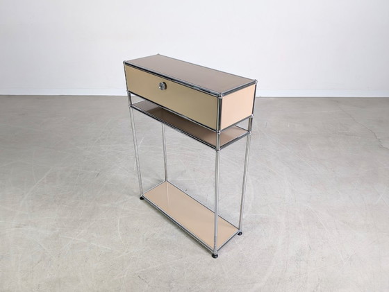 Image 1 of Mesa auxiliar USM Haller original Diseño de mesita de noche Fritz Haller