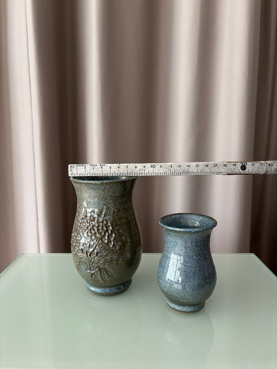 Coppia di vasi in ceramica da studio belga – Fatti a mano – Regali (photo 7 of 9)