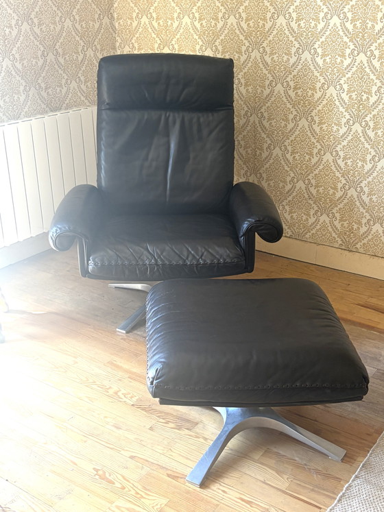 Image 1 of Fauteuil lounge De Sede DS31 + repose-pieds