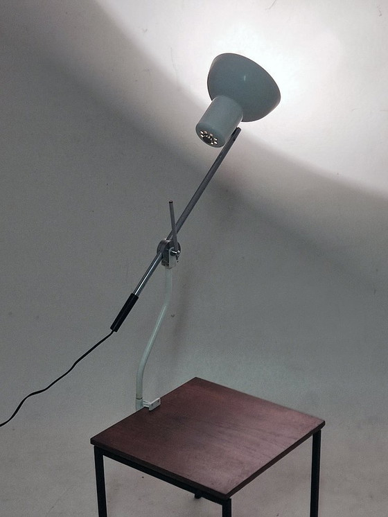 Image 1 of lampe de table à pince, design industriel