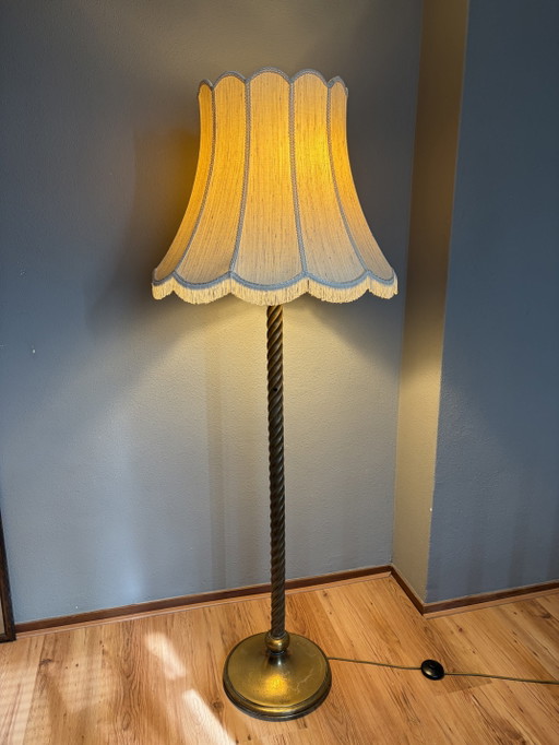 Vintage rope twist Vloerlamp Hollywood Regency Italy