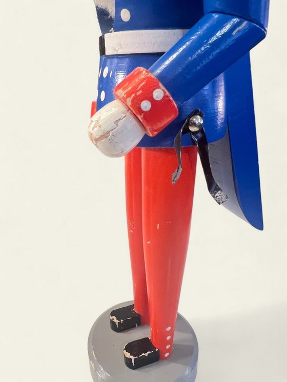 Image 1 of Original Nutcracker "Soldier" | Blue-Red Uniform