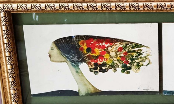 Image 1 of Antique painting from the Italian School, 1960s, signed by D'Angelo