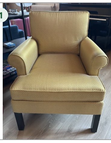 Image 1 of 1 X Armchair Pierre Frey Yellow