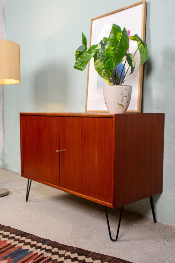 Image 1 of Vintage teak chest of drawers sideboard cabinet mid century 60s