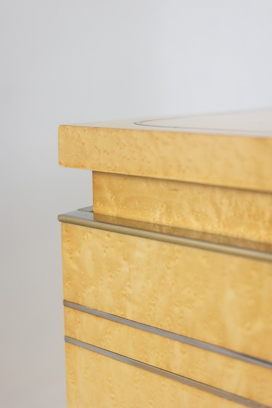 Image 1 of Aparador de madera de abedul de cuatro puertas, década de 1970