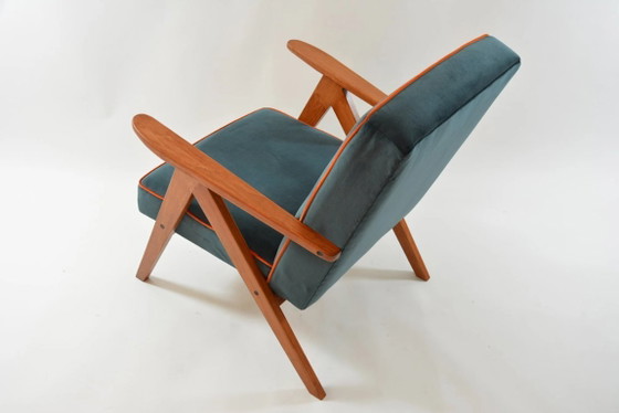 Image 1 of KOMPAS fauteuil, petrolblauw