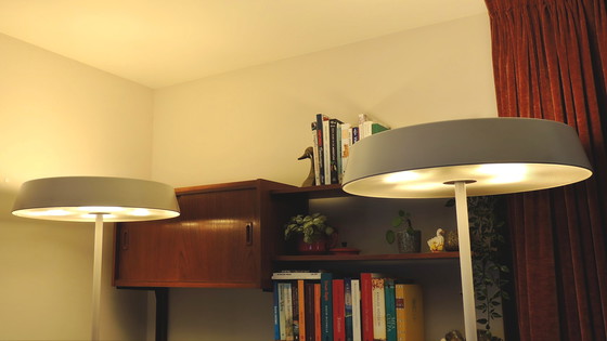 Image 1 of Lámparas de pie Belux Koi Naoto Fukasawa, diseño blanco mate regulable