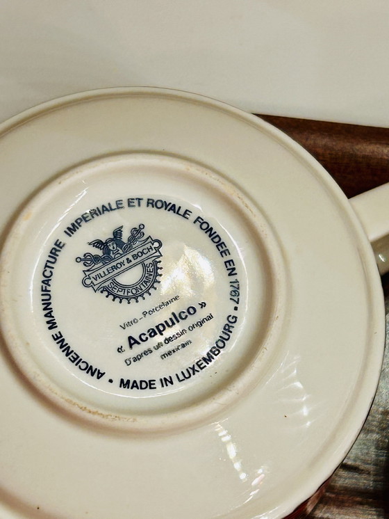 Image 1 of Villeroy &amp; Boch Vintage Acapulco Lattiera e tazza