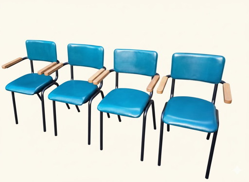 4 sedie da pranzo Chaplin di Goossens