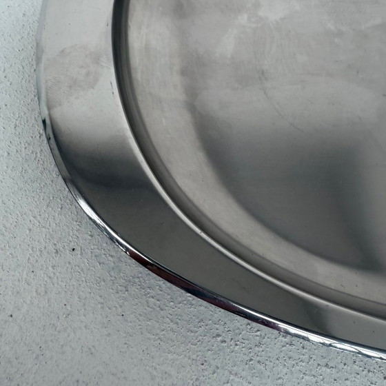 Image 1 of Bandeja de acero inoxidable Alessi, plato para servir L41cm