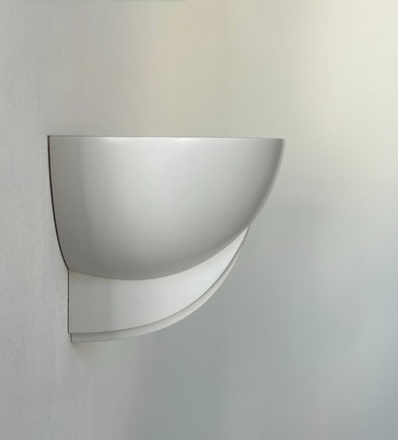 Image 1 of Paar vintage wandlampen, gips, Frankrijk 1970