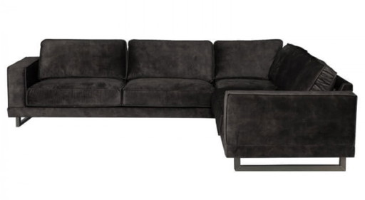 Schönes Ecksofa aus Velours