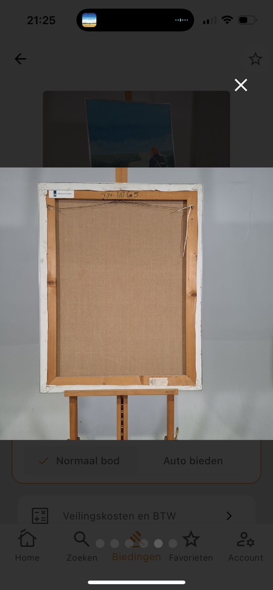 Image 1 of M de Jager. 1981 dipinto spento 70x90