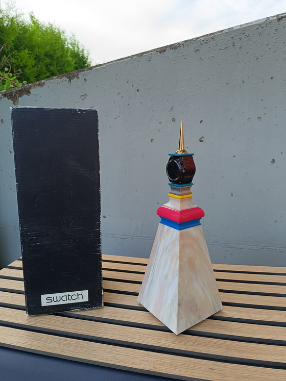 Image 1 of Swatch Special Mendini Tower 1998 horloge de table designer Alessandro Mendini