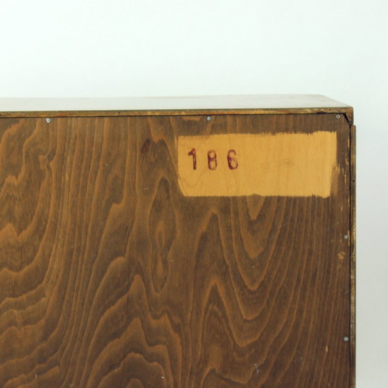 Art Deco Bedside Tables by Jindřich Halabala for UP Závody, 1930s, Nightstands, Wood, Brown (photo 13 of 17)