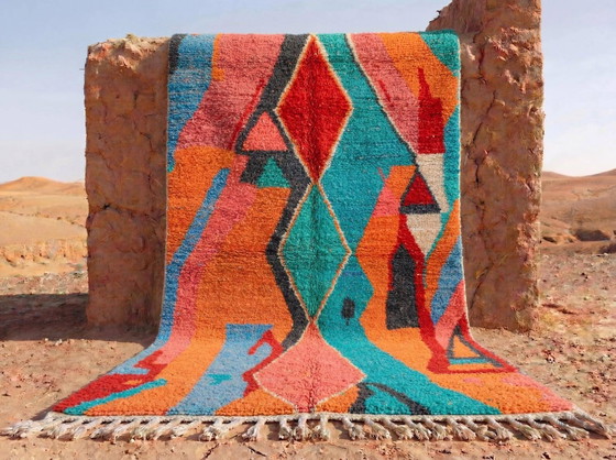 Tapis berbère fait main en laine colorée 200/300cm – Wool (photo 7 of 7)