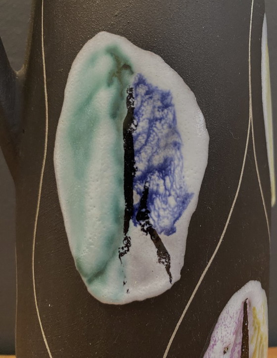 Image 1 of Bay-Vase Modell 245-40 Dekor Kongo Design von Bodo Mans 1958