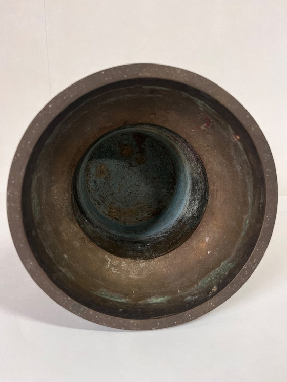 Image 1 of Mortaio e pestello in bronzo d'epoca da 4,5 kg