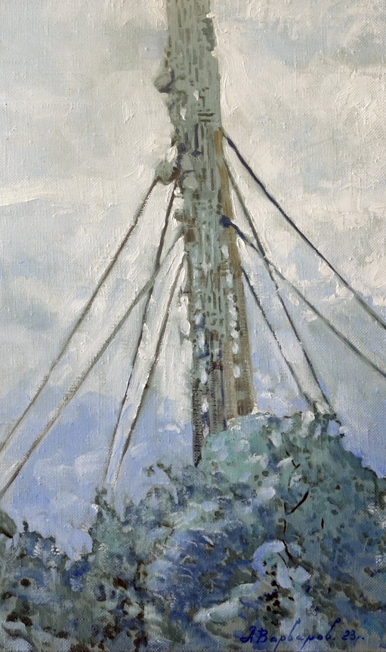 Original Oil Painting Contemporary Art Symbolism Connection – Paintings & Drawings, Canvas (photo 7 of 7)