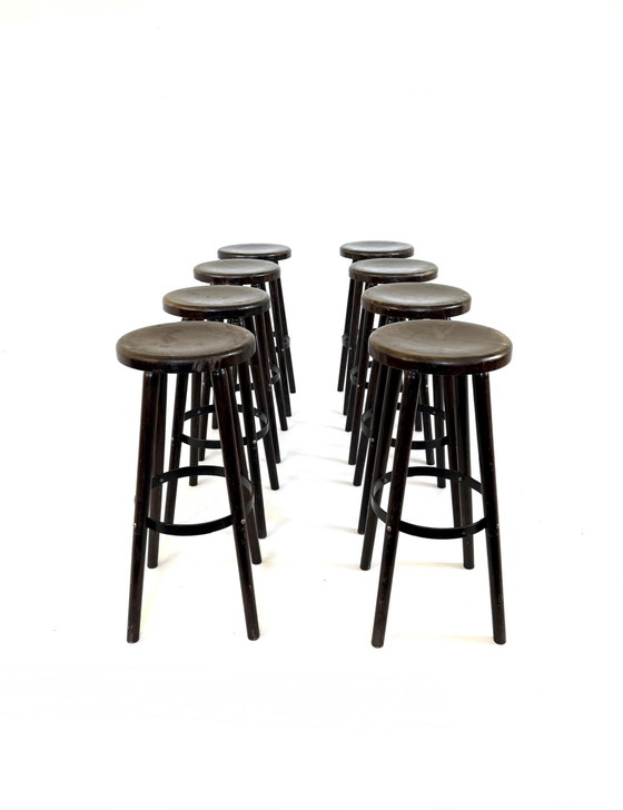 Image 1 of Set van 2 Brutalistische barkrukken ‘80