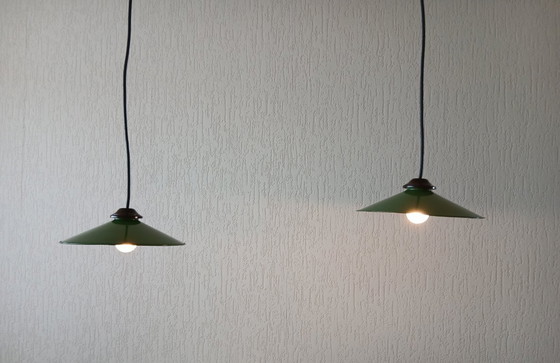 Image 1 of Industriale – Smalto – Lampade a sospensione – Vintage