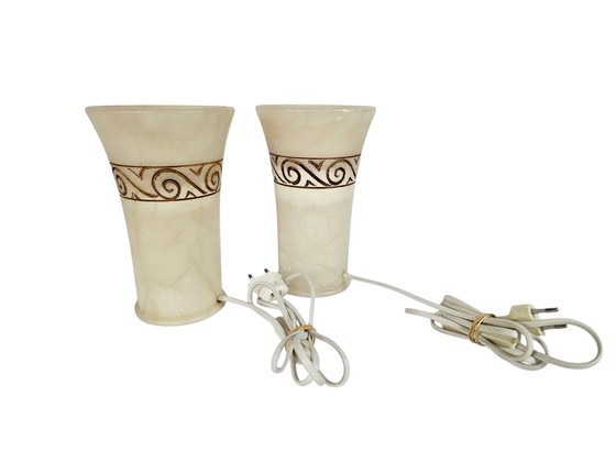 Image 1 of Massive - Alabastro - Made in Spain - lámparas de mesa (2) - años 70