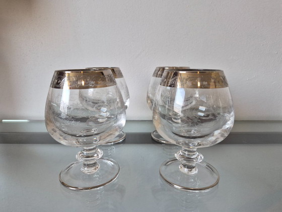 Image 1 of Copas de coñac antiguas de Murano Medici