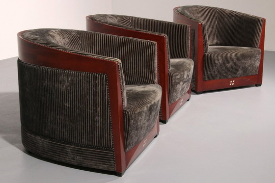 Image 1 of Art-Deco-Sessel, Entwurf von Frits Schuitema, mit Tisch, 1980