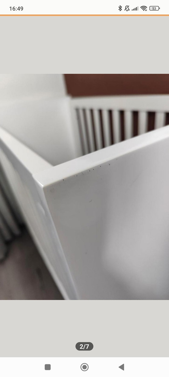 Image 1 of Cameretta completa per neonati bianca lucida con fasciatoio