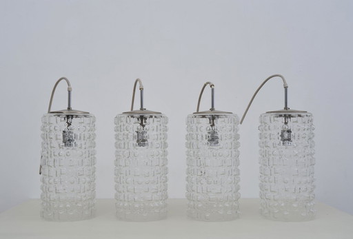 Plafonnier avec ampoule en verre de Peill & Putzler (années 1950)
