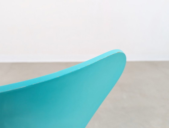 Image 1 of Sedia Fritz Hansen Serie 7 Turchese 3107 Sedia Arne Jacobsen