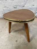 Brown Formica side table