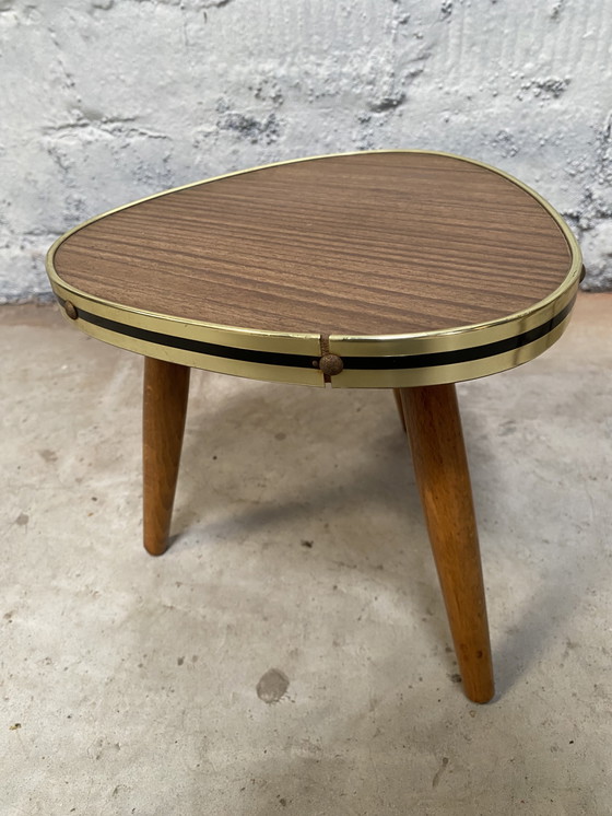 Image 1 of Brown Formica side table