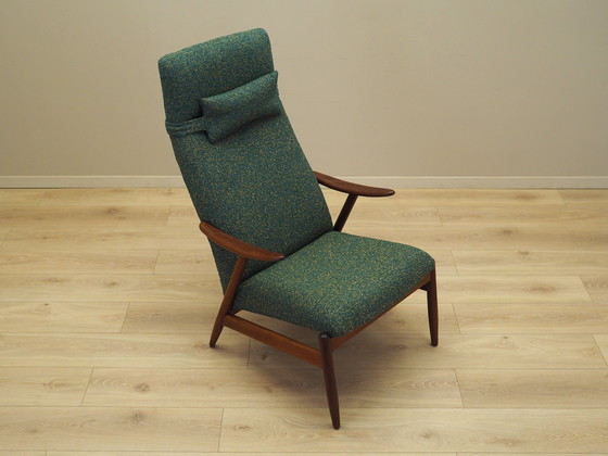 Image 1 of Grüner Melange-Sessel, dänisches Design, 1970er Jahre, Produktion: Dänemark