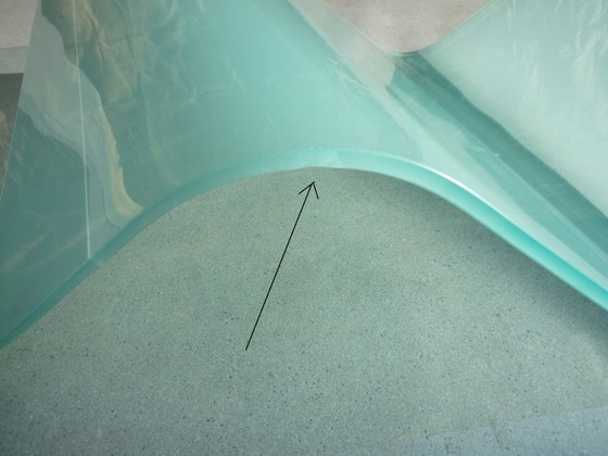Salontafel "Zeil" van Dietmar Joester – reflex, Glas, Vintage (photo 5 of 6)