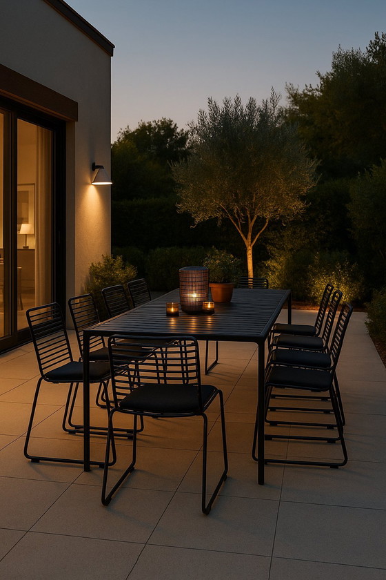 Image 1 of Sedie da pranzo HAY Hee – Set di 10 + 10 cuscini – Nere – Ottime condizioni