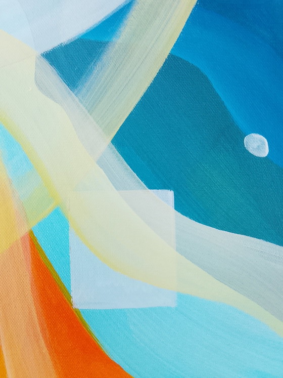 Image 1 of Peinture acrylique « Solaris » 100x100cm