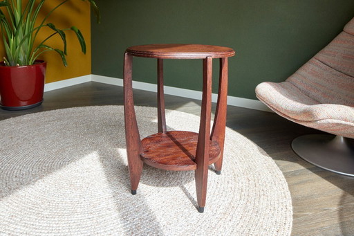 round oak side table Amsterdam School