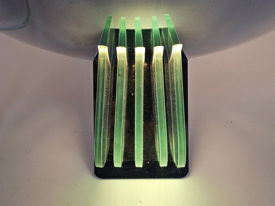 Image 1 of Lumess Swiss - Uplighter - Chrome - Glass - Switzerland - 70s