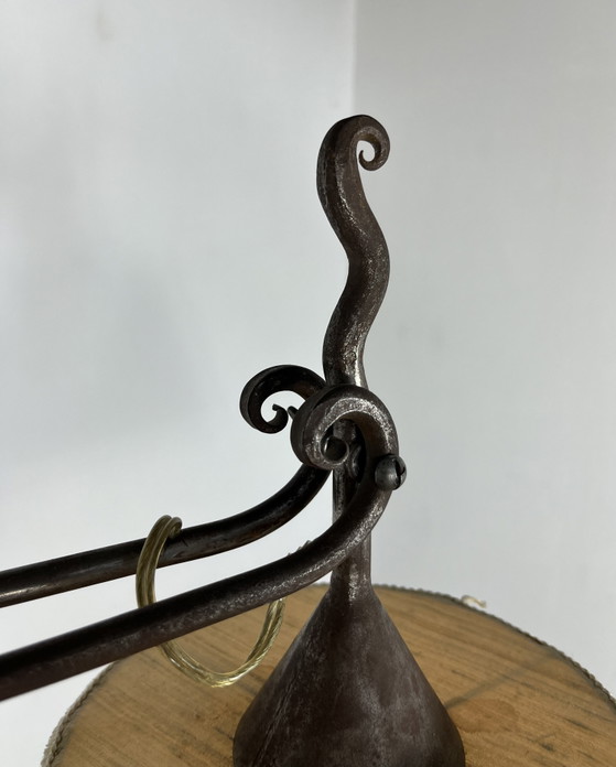 Art Deco Amsterdamse School lamp vloerlamp jaren twintig – Vloerlampen, Metal, Textile (photo 4 of 14)