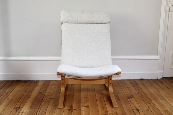Image 1 of Paire de Fauteuils Lounge Scandinaves Vintage et Ottoman Relling Modèle Siesta 1960