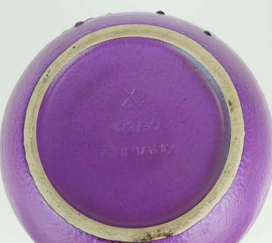 Image 1 of Vaso vintage della Germania occidentale di metà secolo, modello Dumler &amp; Breiden, 122/30, con raro motivo colorato