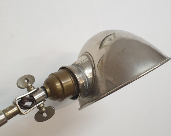 Image 1 of Lámpara de escritorio Zenith cromada con pinza, de Vossloh Werke, década de 1930.