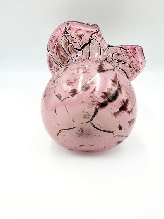 Image 1 of Murano style hand-blown glass vase