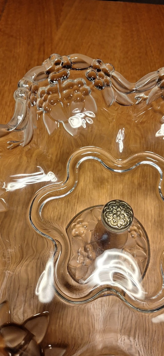 Walther Glas "Carmen Satin" Ciotola da portata su piede, Ciotole, Metallo, Cristallo, Dorato (foto 5 di 11)