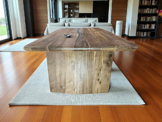 Image 1 of Danish design solid american walnut dinner table